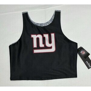 New York Giants Midi Sports Bra Womens Large Black Camo NWT NFL Activewear